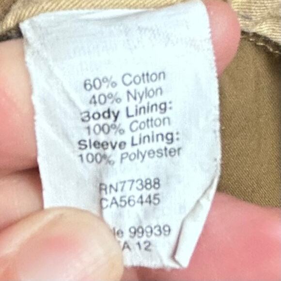 J.Crew utility Jacket Men's‎ XL Stonehall tan rugged Outlander waxed No Hood - Picture 12 of 12